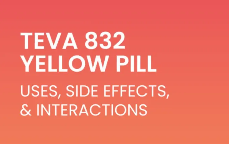 Teva 832 Yellow Pill: Usage, Dosage, and Side Effects